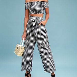 Lulu’s gingham culotte pants